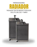| Radiador de Alumínio para Trator Massey Ferguson 265, 275, 285, 290 + Tampa – Alta Performance