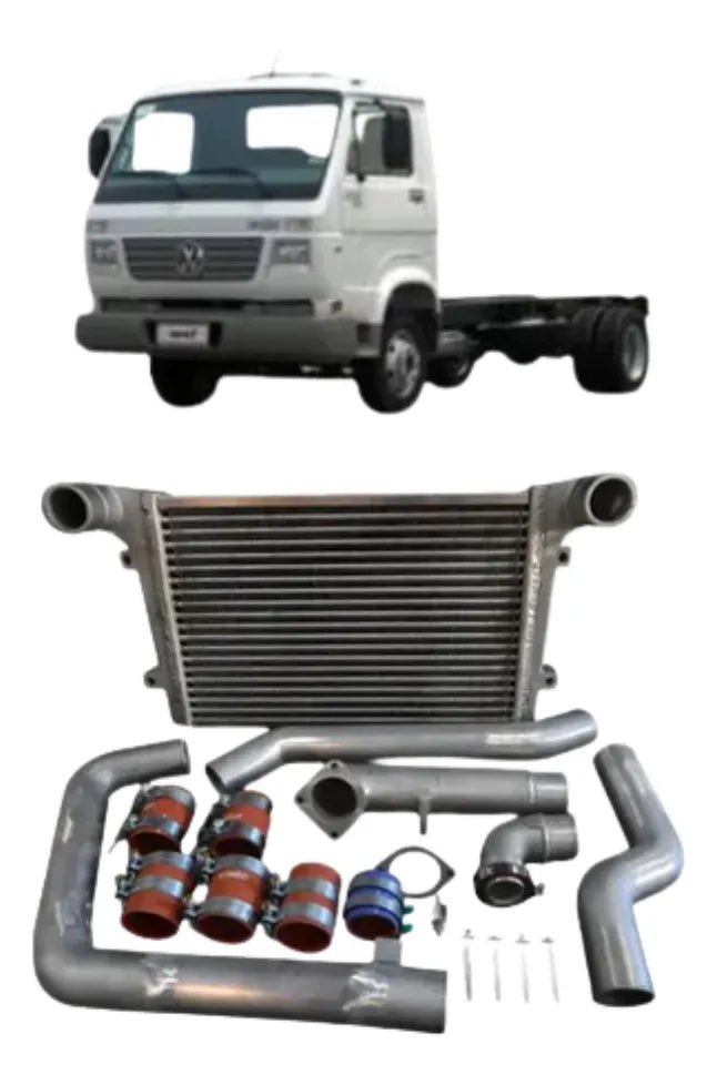 | Kit intercooler vw 8120 8140 mwm x10 cargo 815 mwm x10 – completo com tubos e mangueiras