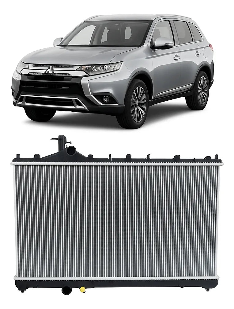 | Radiador de Alumínio para Mitsubishi Outlander 2.0, 2.4, 3.0 2015 a 2018 – Resfriamento Eficiente