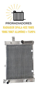 | Radiador de Alumínio para Chevrolet Opala 4CC – 1985 a 1987 + Tampa – Alta Performance