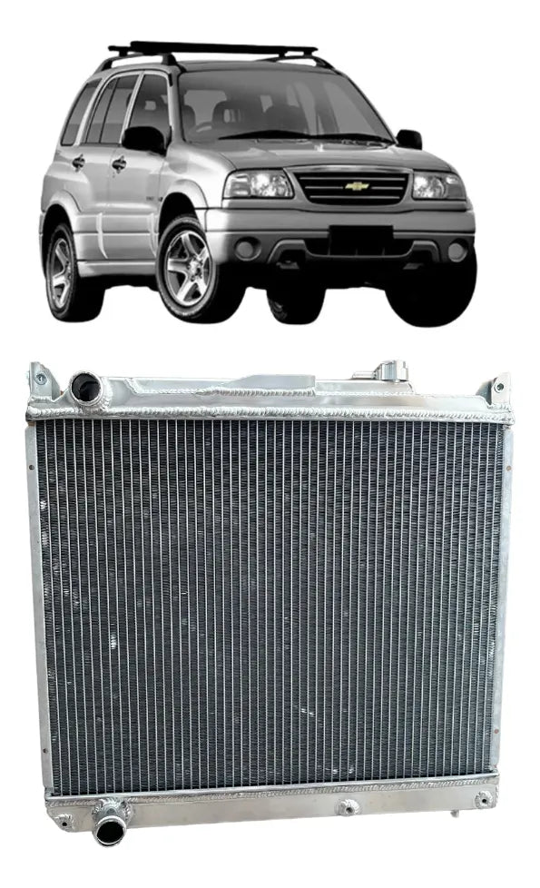 | Radiador de Alumínio Brasado para Chevrolet Tracker e Suzuki Grand Vitara 1998 a 2009 – Resfriamento Eficiente