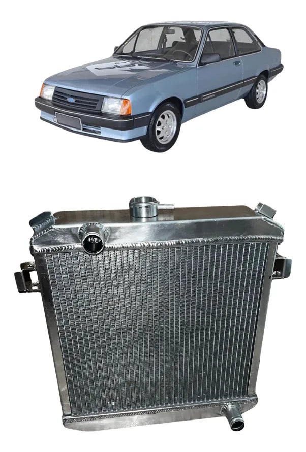 | Radiador alumínio brasado para Chevrolet Chevette turbo e aspirado – Alta performance
