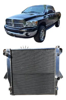 | Radiador de Alumínio Brasado para Dodge Ram 5.9 2500/3500 2003 a 2009 + Tampa – Linha Pesada