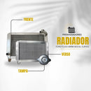 | Radiador de Alumínio para Ford F-1000 MWM Turbo (Bocal Curvo) + Tampa – Alta Performance