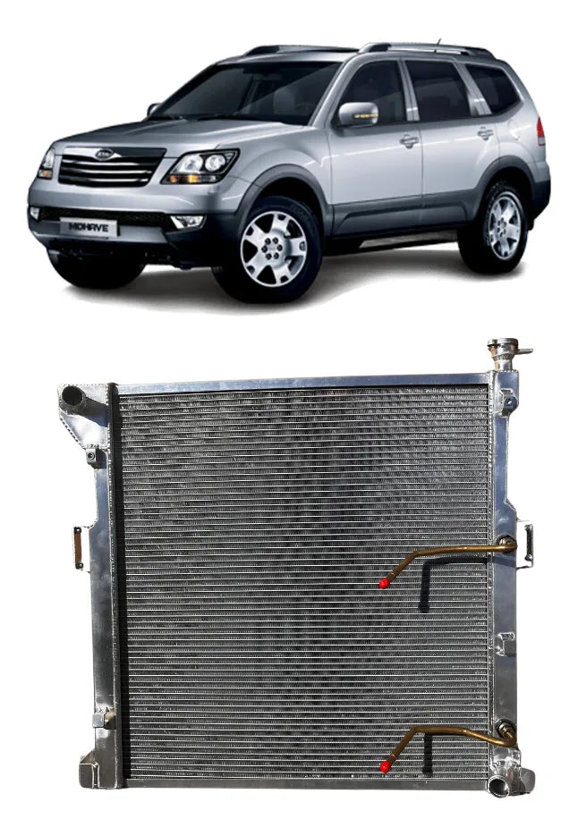 | Radiador de Alumínio Brasado para Kia Mohave 3.0 V6 Diesel 2008 a 2018 – Resfriamento Eficiente