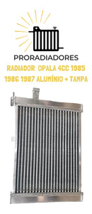 | Radiador de Alumínio para Chevrolet Opala 4CC – 1985 a 1987 + Tampa – Alta Performance