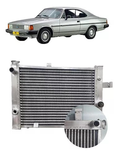 | Radiador de Alumínio para Chevrolet Opala 4CC – 1985 a 1987 + Tampa – Alta Performance